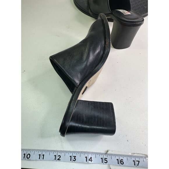 VTG Guess Chunky Mule Loafers Black Open Square Toe Y2K 90s Sandals Sz 7.5 M - Picture 6 of 10